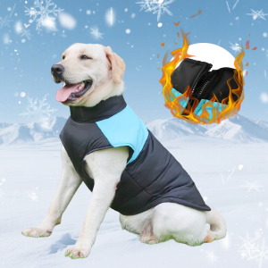 Warm Winter Dog Clothes Large Small Medium Dogs Outdoor Walking Windproof Pet Jacket Soft Pets Coat Lightweight Labrador Outfits