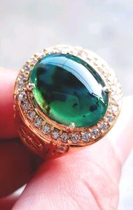 CINCIN BATU BACAN NATURAL CRHYSOCOLLA ISTIMEWA ( BISA REQUEZ MEMO )