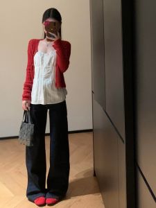 Quần Jeans Ống Thẳng Màu Đen Cạp Cao Ôm Dáng Cho Nữ Quần Dài Đến Sàn Dài 180 Cm Thiết Kế Cảm Giác Thường Ngày Quần Dài Cho Người Cao