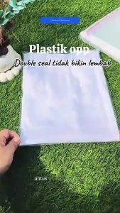 OPP LEM PLASTIK KACA (Isi 100 Lembar) 28 x 35/ 35 x 40 Konveksi Baju Kaos Celana Garment plastik baju