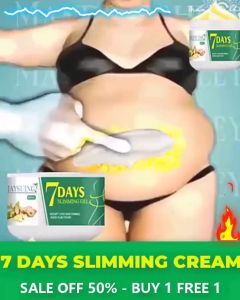 7 DAYS SLIMMING CREAM Jaysuing 7 DAYS Ginger Slimming Cream 30g Fat Burning Massage Cream Body Care 290-WHITE