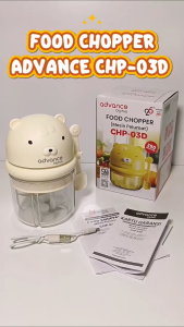 Blender Mini Portable ADVANCE CHP-03D Food Chopper Mini Bisa Dicas USB Tipe-C Blender Daging Sayur Bumbu Buah Rempah DLL