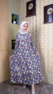 GAMIS REMPEL 3 SUSUN/GAMIS WANITA/GAMIS RAYON MOTIF/GAMIS RAYON PREMIUM/GAMIS SIMPLE