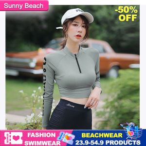 [Sunny Beach] Ready stock swimming suit for women 游泳装女 swimming suit women shorts Long Sleeve swimsuit 泳衣 women Large size beach Sunscreen swimsuit women 2 piece swimsuit for women swimming wear for women 泳衣女装 swimming suit bikini swimwear women