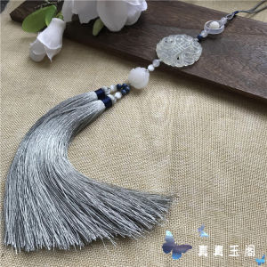 Han Dynasty Jinbu Waist Pendant Ancient Costume Overlapping-Weight Jade Tassel Pendant Horse-Face Skirt Waist Accessories Waist Pendant Wedding Props