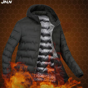 JNLN Mens Winter Down Jacket Duck Down Lightweight Padded Jackets Hiking Camping Climbing Trekking Graphene Lining Warm Coat