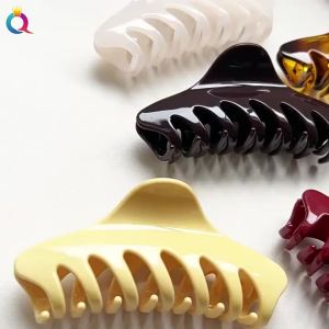 Kẹp Tóc Càng Cua Hàn Quốc Cỡ Lớn Chất Liệu Acetate Kẹp Cá Mập Thời Trang Kẹp Tóc Đuôi Ngựa Dành Cho Nữ Phụ Kiện Tóc Hình Học Đơn Giản
