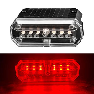 KEVANLY | 1/4pcs Solar Powered LED Warning Light Wireless Side Mark Light LED Strobe Anti-collision Safety Lamp For Truck Trailer SUV Car