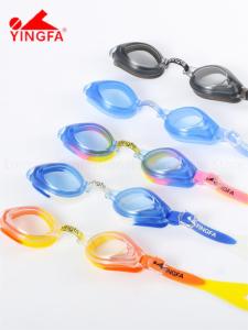 YINGFA Kids Swimming Goggles Colorful Waterproof Anti-fog Adjustable Goggles for Competition & Training