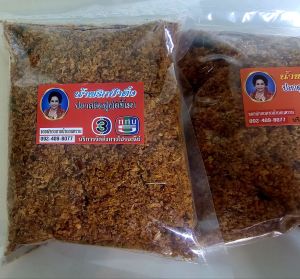 น้ำพริกป้าติ๋ว ปลาสลิดฟูผัดขี้เมา อร่อยเผ็ด 200g 120บาท