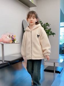 ZANRA กันหนาวเด็ก เสื้อฮู้ดเด็กญ ลายการ์ตูนสุดน่ารัก เสื้อแจ็คเก็ตมีฮู้ดผ้าฝ้ายอบอุ่นฤดูหนาวใหม่ของเด็กผู้หญิง