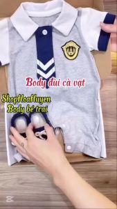 Sét body bé trai đầy tháng  thôi nôi  body bé trai sơ sinh chất vải Cotton mềm mại  bộ liền thân cho bé trai sơ sinh 0-11kg body công tử cho bé trai