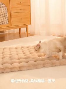 7o | Warm Winter Cat Blanket Thick Rabbit Fur