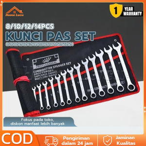 COD PROMO JAPAN SUPER QUALITY KUNCI RING PAS 14PCS 8 - 24 MM SET