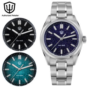 Watchdives WD0003B Aventurine Dial Watch VH31 Quartz Movement Sapphire Crystal BGW9 Luminous 100m Waterproof 36mm Vintage Watch