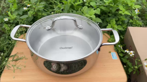 Nồi lẩu CHOCKMEN nồi inox to nồi to nấu canh nồi inox ăn lẩu nồi CHOCKMEN nồi 3 lớp nồi canh