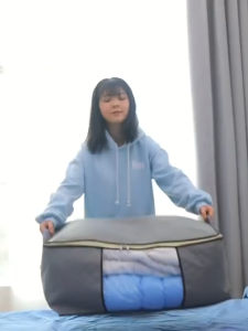 Clothes Storage Box Non Woven Foldable Storage Box Waterproof Clothes Closet Organizer Quilt Duvet Blanket Winter Cloth 被套衣服收纳袋箱