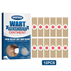 South Moon Wart Removal Sticker Wart Remover Ointment 12pcs Warts Remover Antibacterial Ointment  Plaster Warts Ointment Calluses Sticker Detoxification Foot Patch