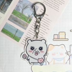 Bandai | Móc Khóa Hachiware Usagi Dễ Thương Nhỏ Gọn Làm Bằng Acrylic Dùng Làm Mặt Dây Treo Ba Lô Đồ Trang Trí ACG Nhỏ Xinh Dành Cho Lứa Tuổi Từ 14 Trở Lên.