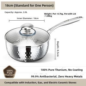 RONGCHUAN | Baby & Infant Feeding Pure Titanium Small Saucepan