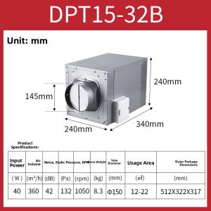 NYW | Quiet Cabinet Ventilation Fan 220V
