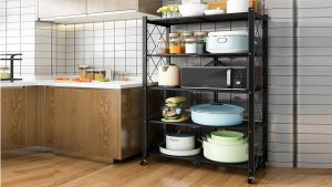 ⚡FH⚡ชั้นวางของพับเก็บได้ ชั้นวางของพับได้ ชั้นวางของ เหล็ก ชั้นเหล็ก ชั้นพับได้ ชั้น ชั้นวาง ชั้นวางของครัว 3ชั้น 4ชั้น 5ชั้น