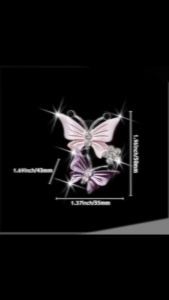 Bling Rhinestone Butterfly Car Vent Clip Pewangi | Sparkly Rotating Air Freshener Car Interior Decor For Women
