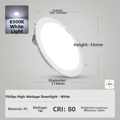 Philips | Slim Recessed Living Room Ceiling Light 20W