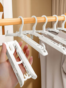 Portable Travel Foldable Clothes Hanger Childrens Dormitory Plastic Coat Hook Storage Organization Utility Item Hotel Hanging Rack