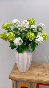 (3 Head) Bunga Wooden Hydrangea Artificial/Bunga Dekorasi