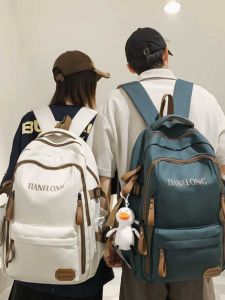 Dung Tích Lớn Uni Daypack Thiết Kế Thời Trang Âu Mỹ Không Cán Polyester Lót Dây Kéo Đóng Cửa Vải Nylon Chống Thấm Nước