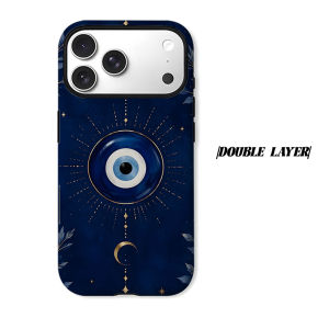 BILIBILI | Evil Eye Phone Case for iPhone 18 17 16 15 14 13 12 11 Air Pro Max Plus Double-layer Cover