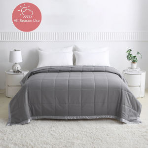 1 pc Ultra-Soft All Season Quilt Coverless Duvet Double High-quality Fiber Filling with Satin Trim Suitable for All Seasons