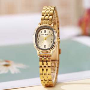 Billie Jam Tangan Wanita Doukou Angka Analog Anti Karat Jam Stainless Cewek Fashion Korea BS283