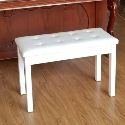 Adjustable Wooden Piano Bench for Home Practice Single Double Electric Piano Bench with Book Box Guzheng Guitar Instrument