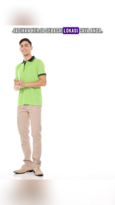 Polo Shirt Polos Lengan Pendek Esperanza - KMB Hijau Pupus