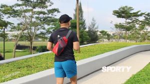 Waistbag Bizzy Blue Tas Sepeda Motor Trail Outdoor Running 2 Liter Carion