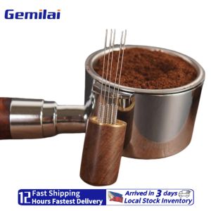 Gemilai portable stainless steel coffee powder disperser Caking disperser Espresso stirrer Espresso dispensing tool breaking clumped coffee powder