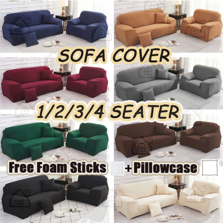 Sofa Cover Universal Elastic Sliding Sleeve Conventional L-shaped 1/2/3 ...