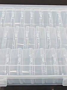 Happihaus 15 In 1 Clear Storage Box Small Items Organizer Containers Box Medicine Organizer Crafts