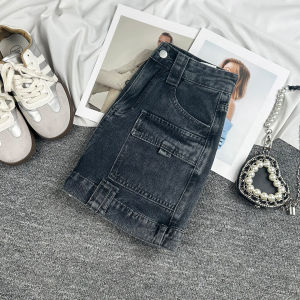 Trendy A-Line Mini Skirt Womens Denim Bodycon Summer New Fashion Spicy Short Workwear Cotton Polyester Blend High Waist
