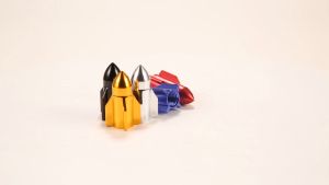 1Pair Rocket Shaped Motorcycle / BicycleWheel Tire Air Valve Caps Cover (2Pcs) Motorcycle Universal Pito Tire Cap Tube Tire Cap