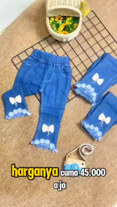 1- 5 Tahun | Brylee Jeans Celana Cutbray Jeans Celana Panjang Anak Perempuan Gaya Korea Kekinian KiosBalitaFawa