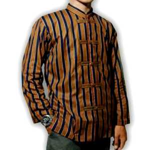 Koko Lurik Shanghai Pria Dewasa / Baju koko Lurik Pria