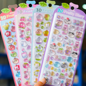 WATAIYOUSHANG | 3D Stereo Diamond Crystal Fruits Stickers for Kids Phone Case