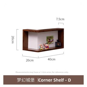 XIWUSHOUJIANG | Decorative Corner Shelf 90 Degree Wall Mounted