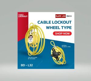ตัวล็อคสายเคเบิ้ลแบบวงล้อ แบบ Safety Adjustable Storage Multipurpose Cable Lockout BD-L32