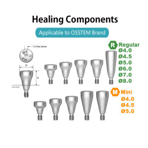 JNSUR Dental Healing Components Implant Accessories Compatible with OSSTEM Dental Lab Material Technician Accessories Dentsitry