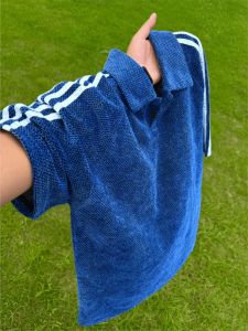 LIUBU | Klein Blue Striped Short Sleeve Polo Shirt T-Shirt