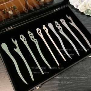 เครื่องประดับผมสไตล์โบราณสำหรับผู้หญิง ฤดูร้อน ที่คาดผมข้างหลังศีรษะ ไม้ ทรงเรียบง่าย สไตล์ยุโรปและอเมริกัน เครื่องประดับผมแบบอเนกประสงค์